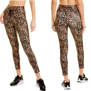 Good American Athletic Stripe 7/8 Legging animal print